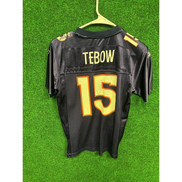 Youth Y2K Denver Broncos Tim Tebow Blue & White Jersey Sz Medium Unisex - Picture 2 of 9